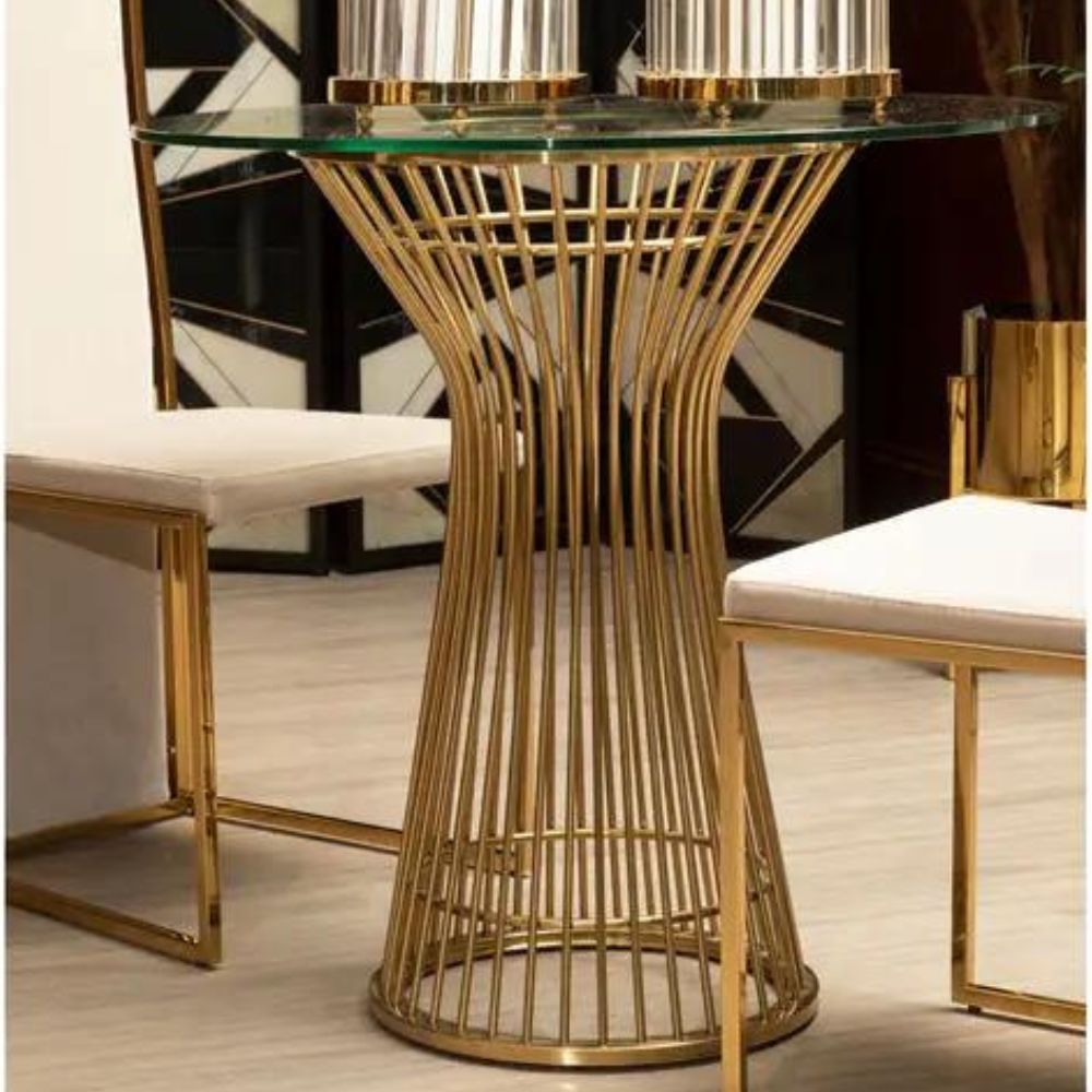 Olivia's Vogue Dining Table in Gold