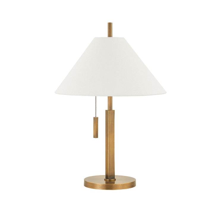 Clic 1 Light Table Lamp - Patina Brass Hudson Valley Lighting 1