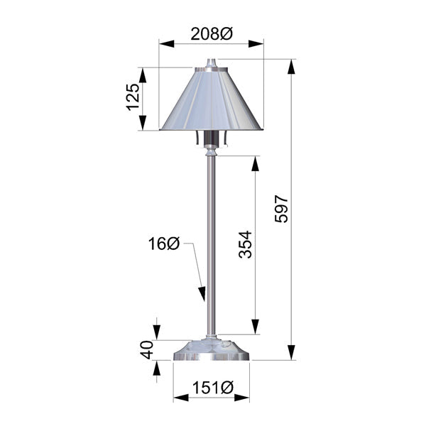 Provence Stick 1 Light Table Lamp in Aged Brass | Outlet Olivia's 3