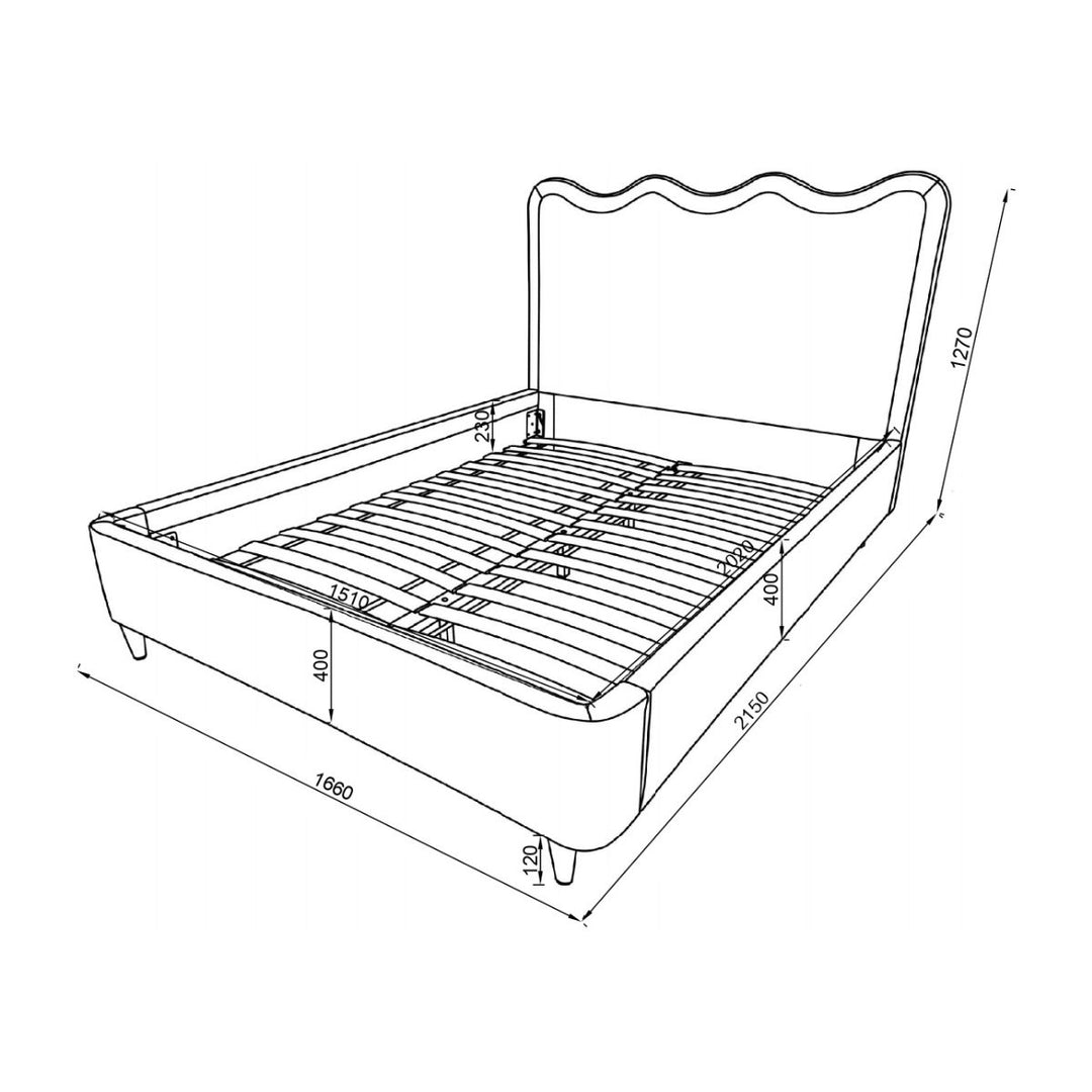 Palermo King Size Bed - Hopper Desert