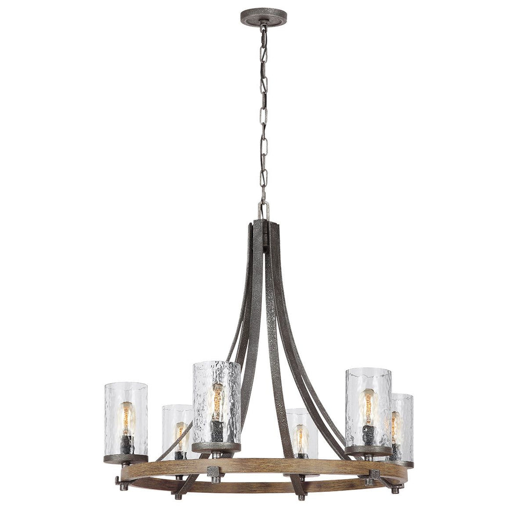 Angelo 6 Light Chandelier Elstead 1