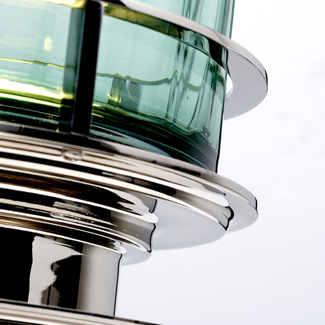 Arno Table Lamp - Green Polished Nickel Elstead 4