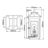 Quintiesse Atwater 1 Light Small Wall Lantern