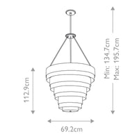 Quintiesse Echelon 8 Light Pendant