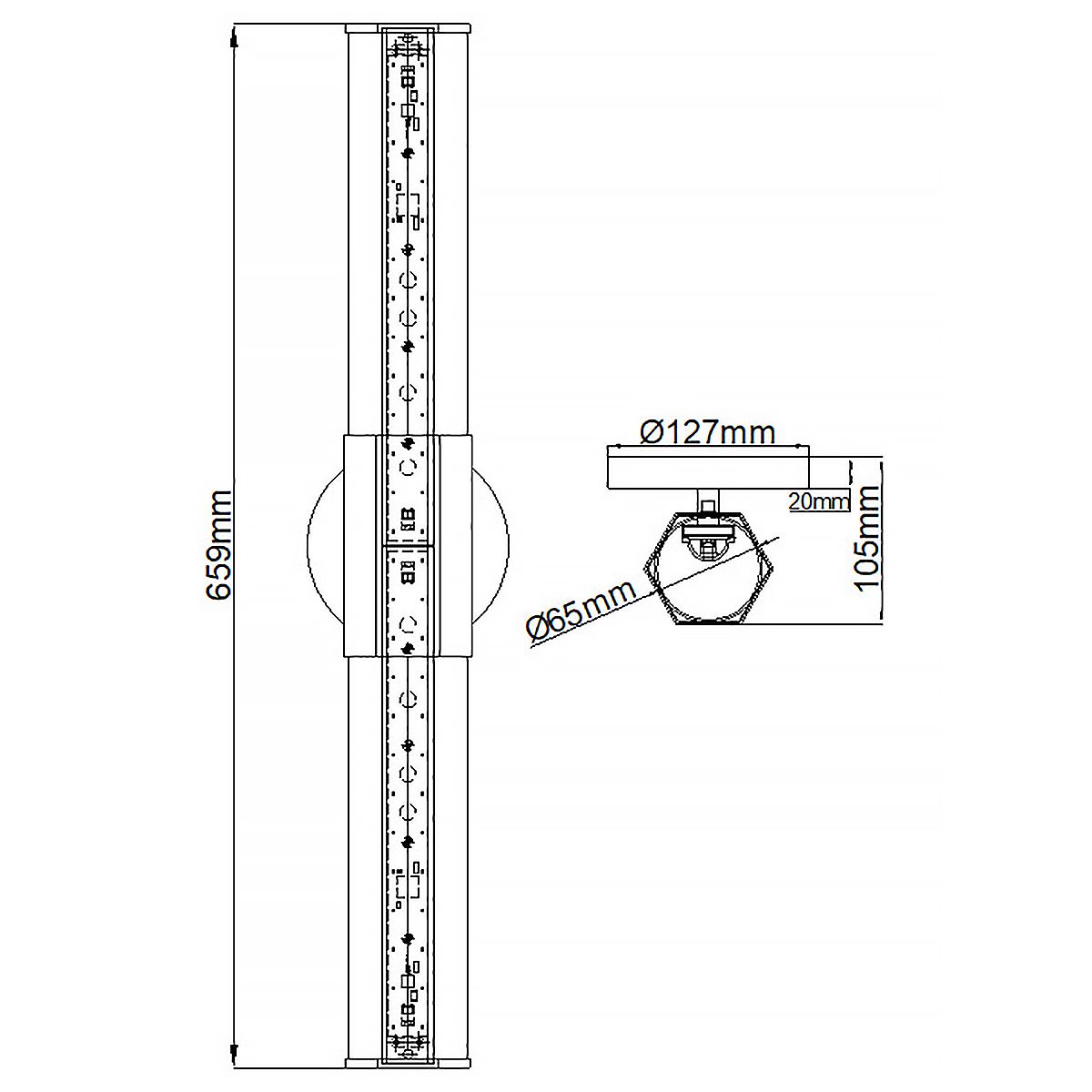 Quintiesse Facet Dual LED Wall Light