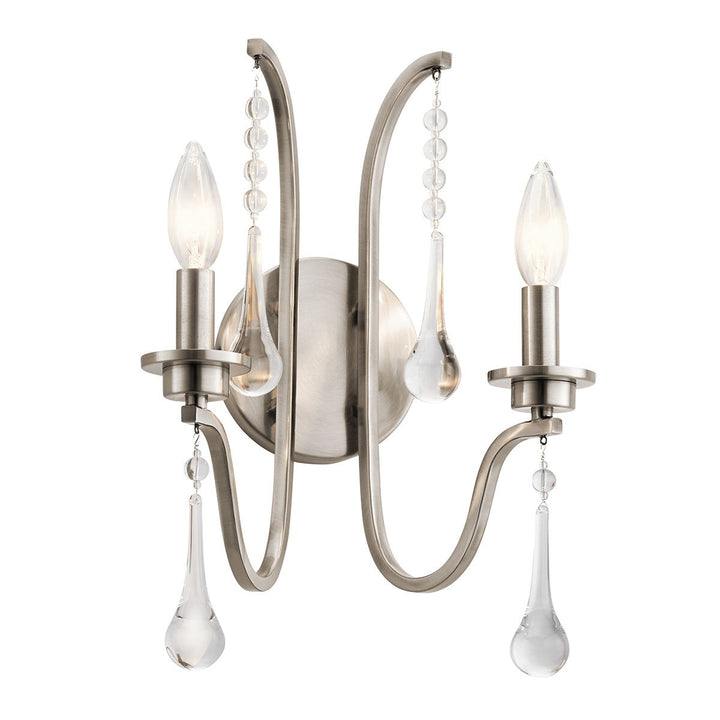 Karlee 2 Light Wall Light Elstead 1