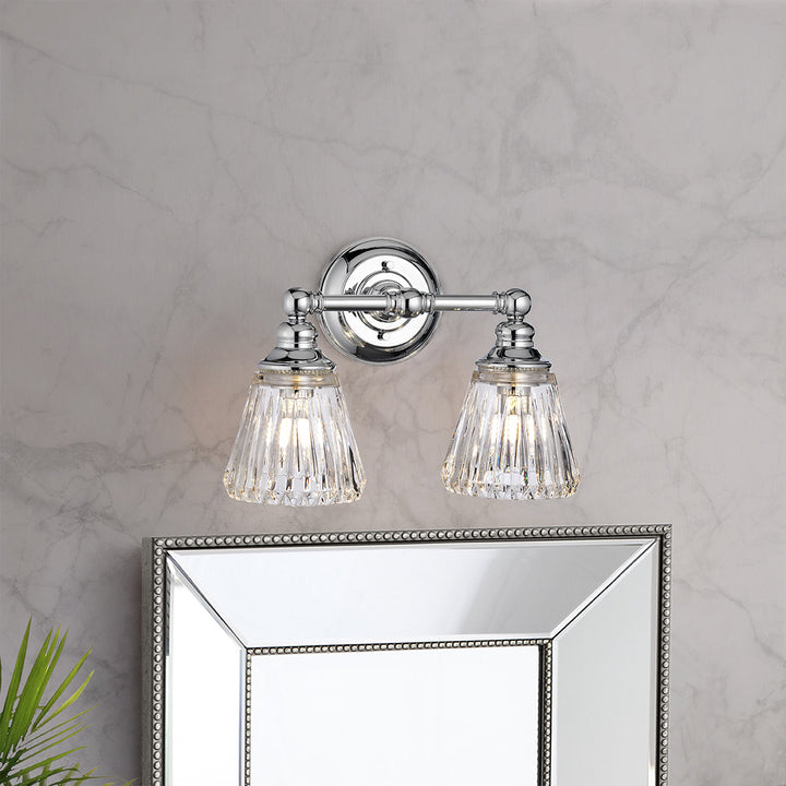 Keynes 2 Light Wall Light Elstead 8