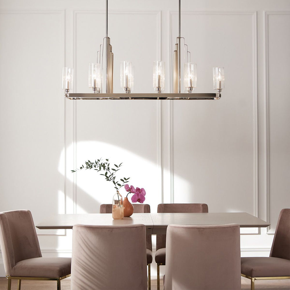 Kimrose 10 Light Linear Chandelier Elstead 2