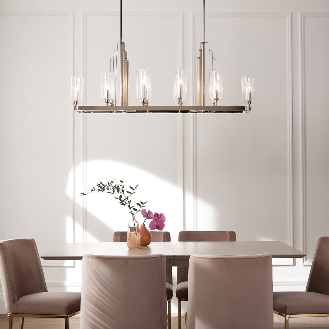 Kimrose 10 Light Linear Chandelier Elstead 2
