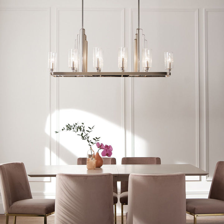 Kimrose 10 Light Linear Chandelier Elstead 2