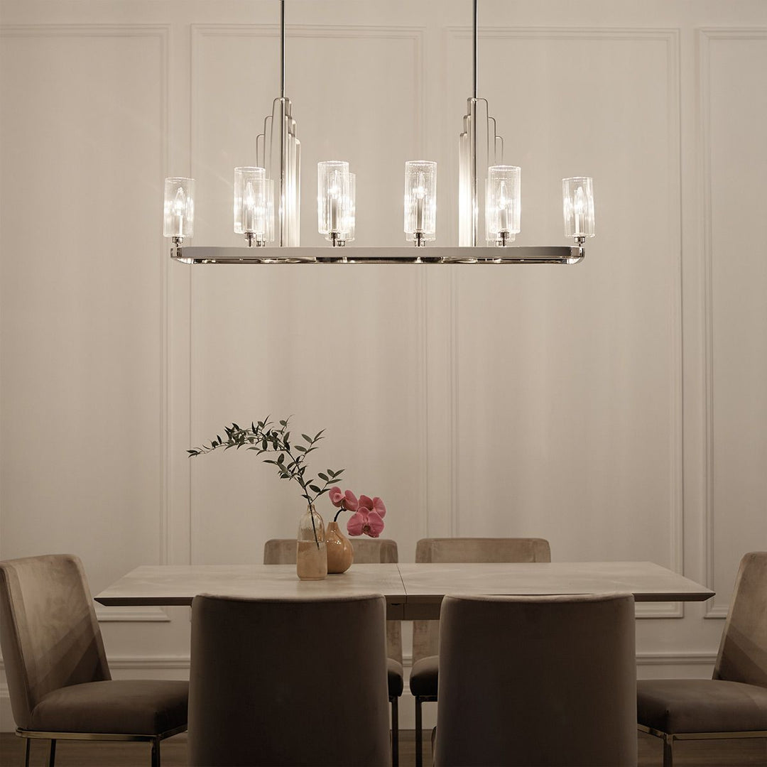 Kimrose 10 Light Linear Chandelier Elstead 3