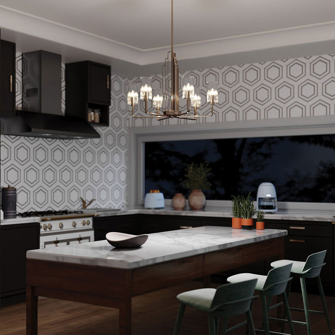 Kimrose 6 Light Chandelier Elstead 4