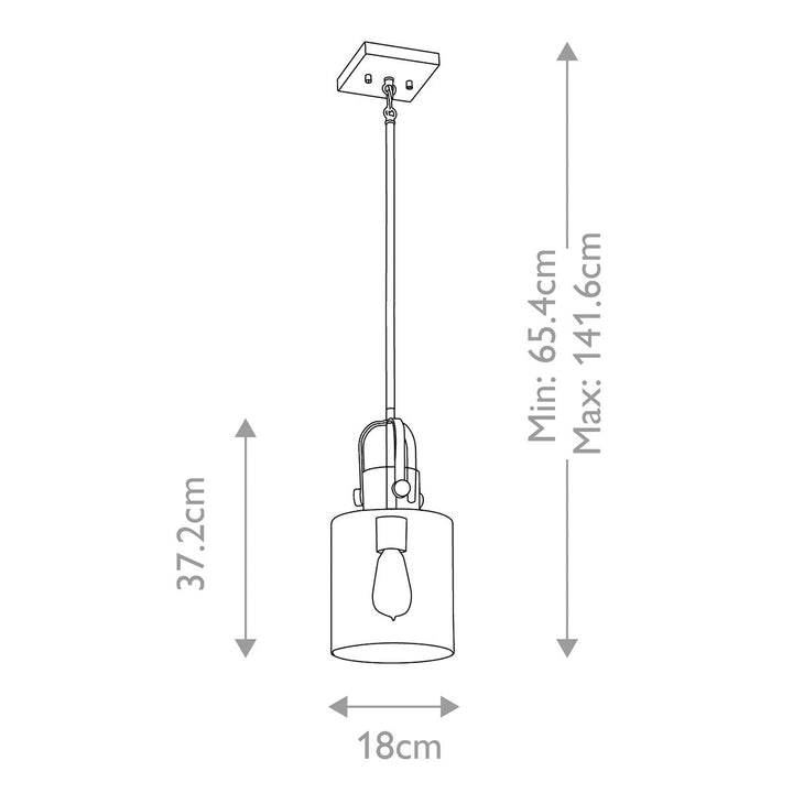 Kitner 1 Light Pendant | Outlet Olivia's 14