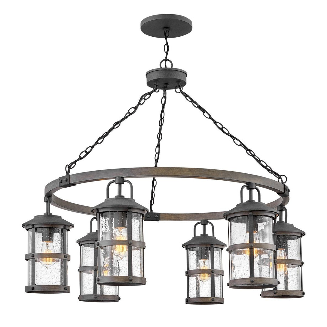 Lakehouse 6 Light Outdoor Chandelier Elstead 1