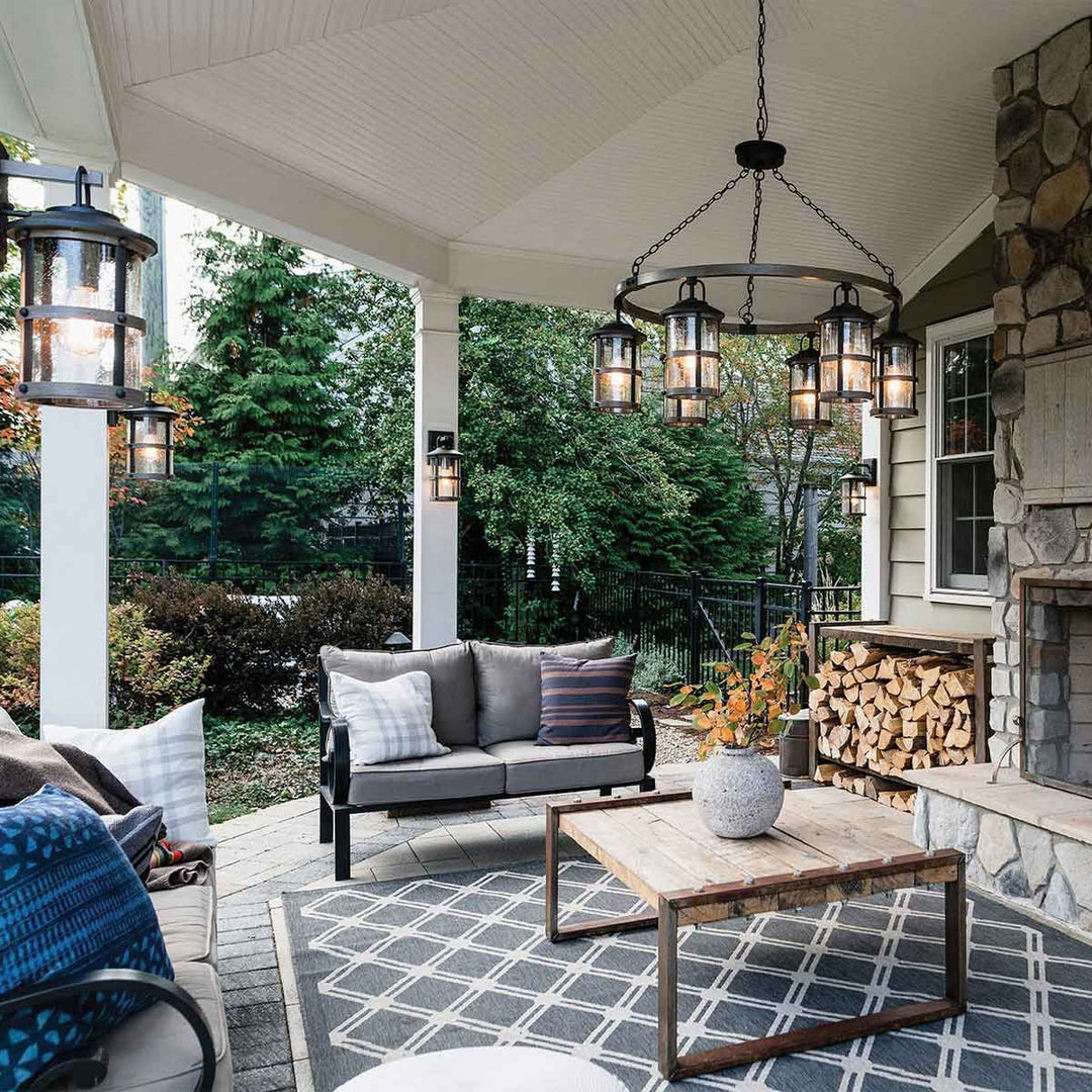Lakehouse 6 Light Outdoor Chandelier Elstead 3