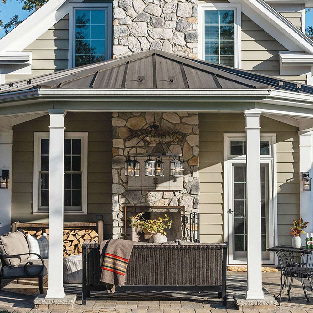 Lakehouse 6 Light Outdoor Chandelier Elstead 2