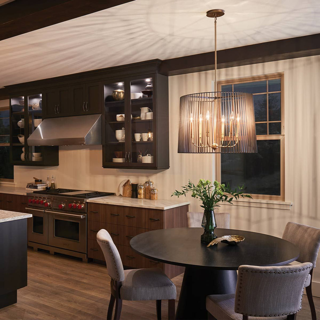 Linara 6 Light Pendant Light Elstead 2