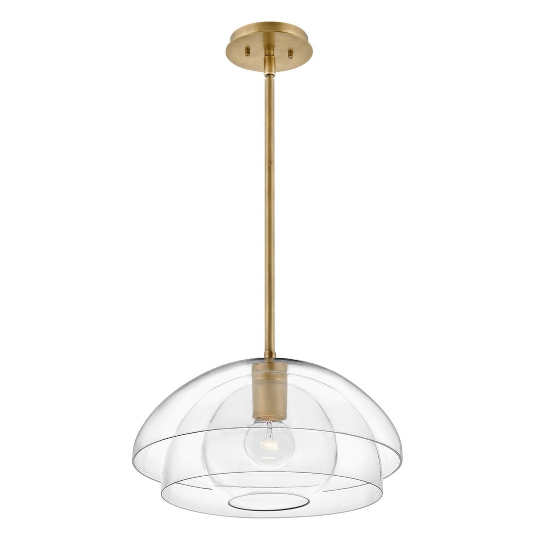 Lotus 1 Light Semi-Flush Pendant Light Elstead 1