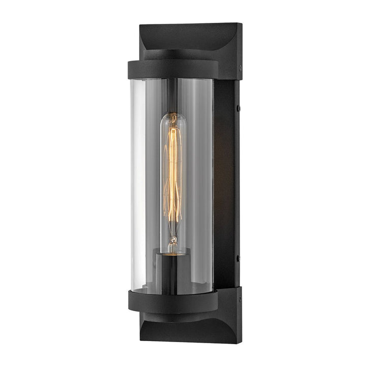 Pearson 1 Light Medium Wall Lantern - Textured Black Elstead 1
