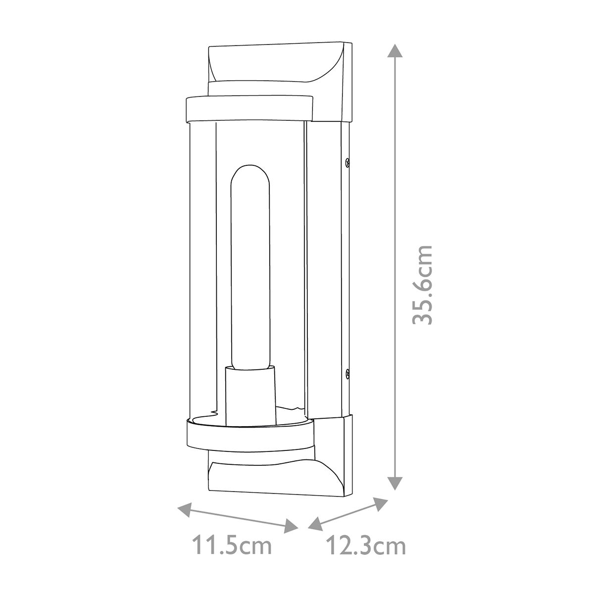 Quintiesse Pearson 1 Light Medium Wall Lantern