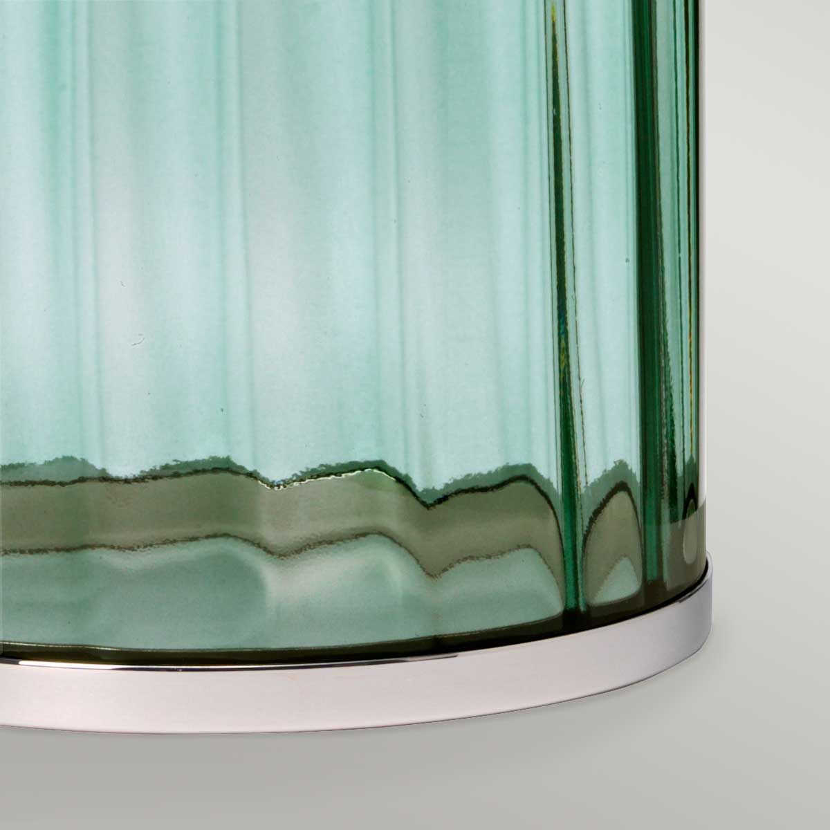 Quintiesse Reno Table Lamp Green Polished Nickel