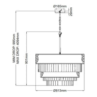 Quintiesse Reverie 12 Light Pendant