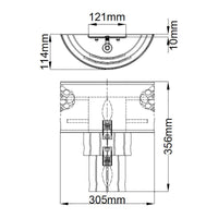 Quintiesse Reverie 2 Light Wall Light