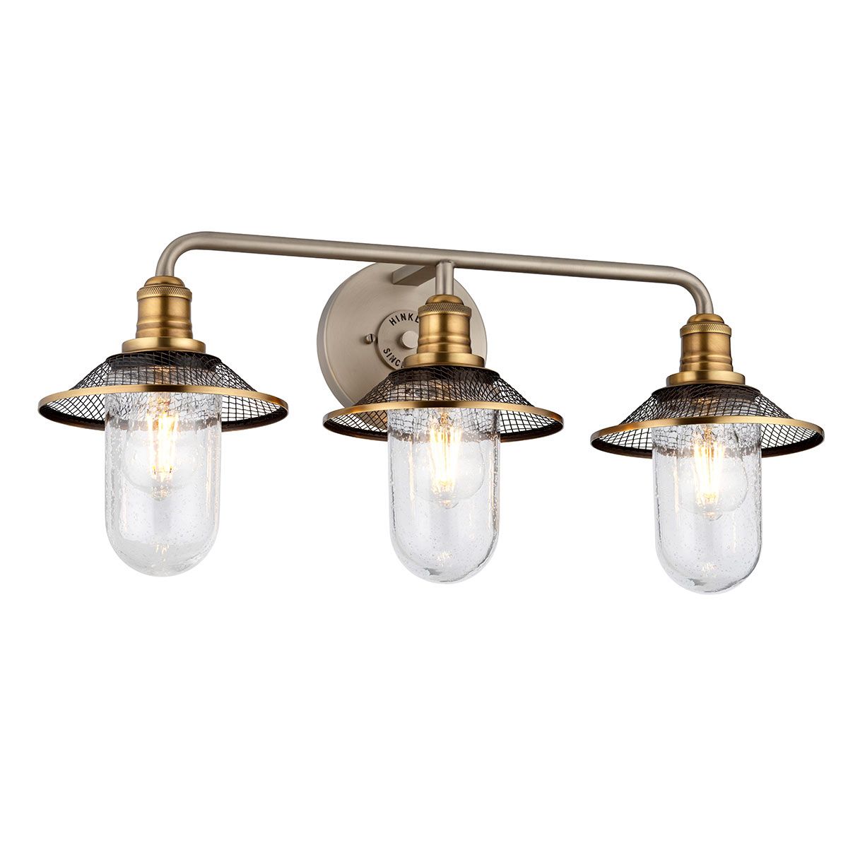 Quintiesse Rigby 3 Light Wall Light Antique Nickel