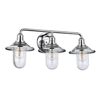 Quintiesse Rigby 3 Light Wall Light Polished Chrome