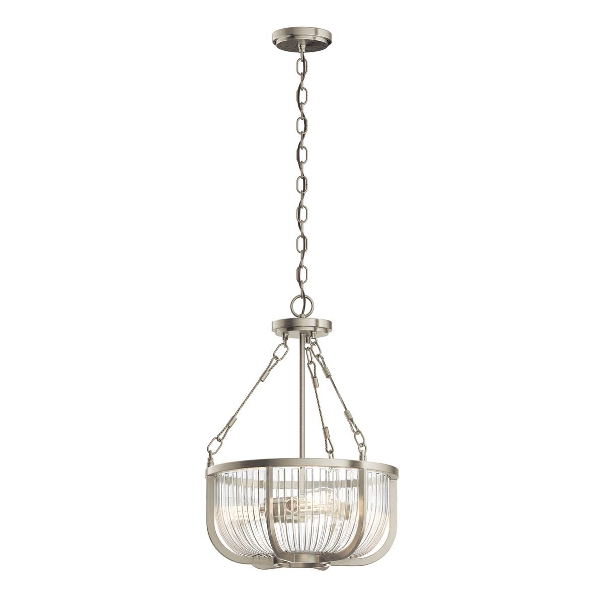 Quintiesse Roux 3 Light Pendant SemiFlush