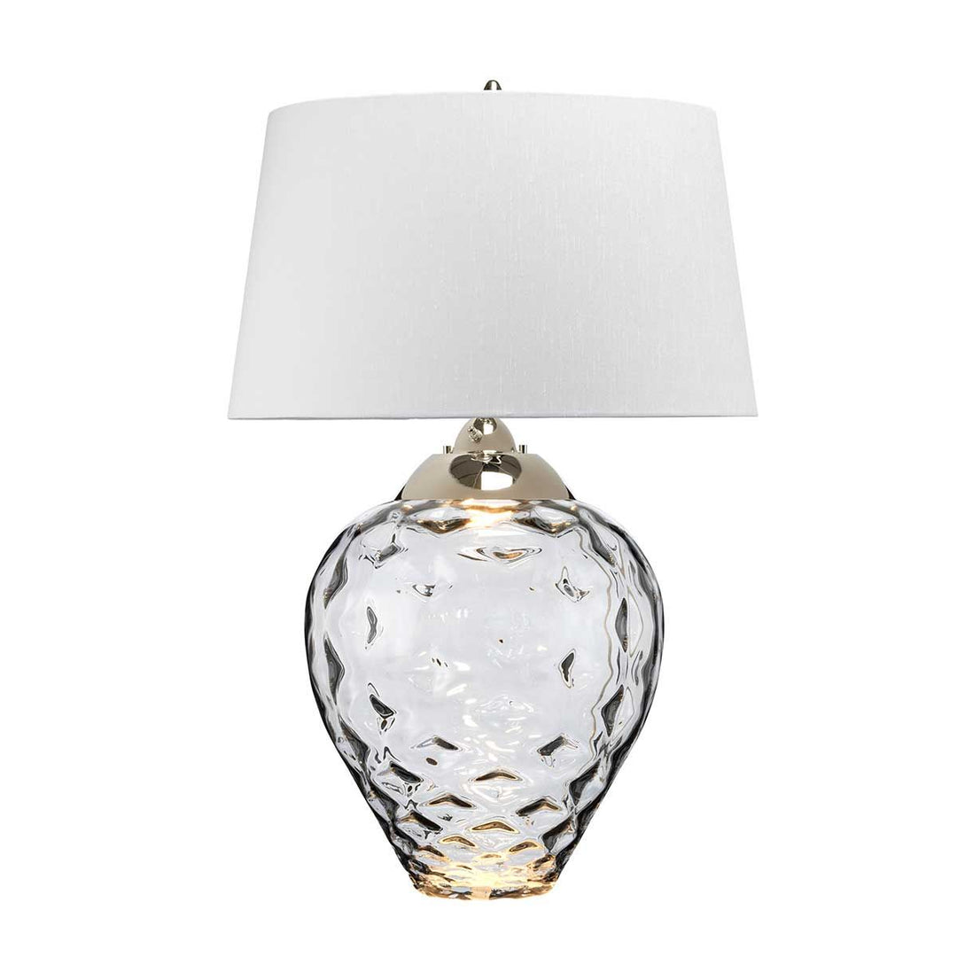 Samara Large Table Lamp - Smoke Elstead 1