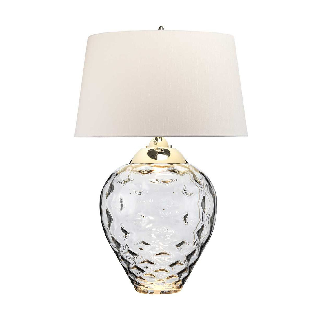 Samara Large Table Lamp - Smoke Elstead 4