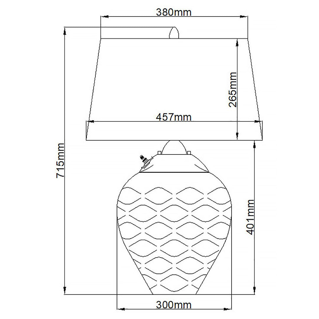 Samara Table Lamp - Plum Elstead 9