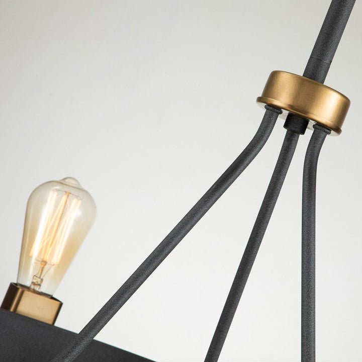 Silas 6 Light Semi-Flush Pendant Light Elstead 2