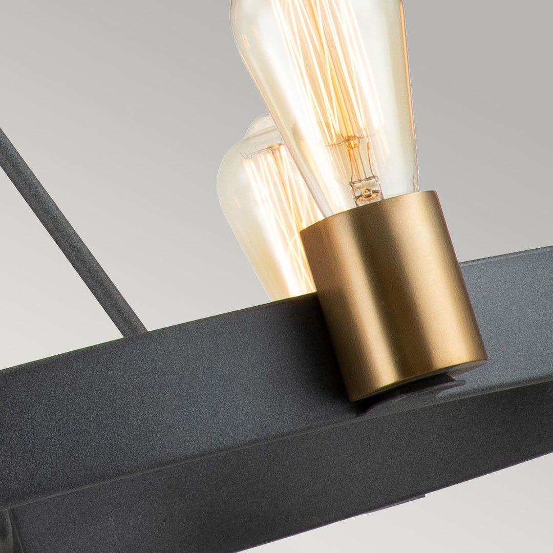 Silas 6 Light Semi-Flush Pendant Light Elstead 5