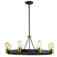 Quintiesse Silas 8 Light Pendant SemiFlush