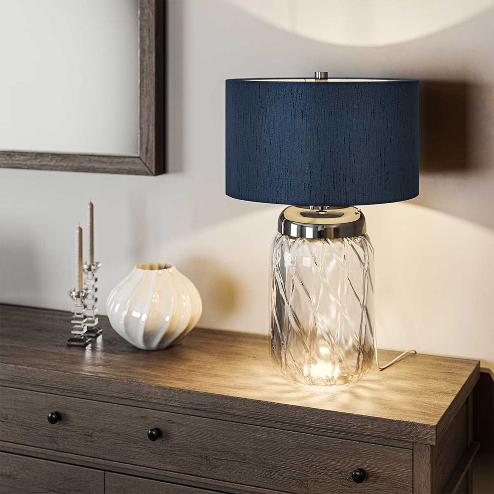 Sola Large Table Lamp - Blue Elstead 2