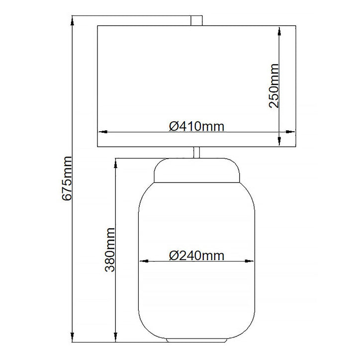 Sola Large Table Lamp - Blue Elstead 7