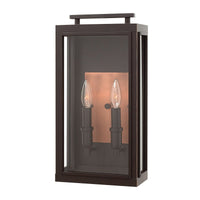 Quintiesse Sutcliffe 2 Light Wall Lantern Oil Rubbed Bronze