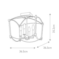 Quintiesse Thayer 4 Light SemiFlush Mount