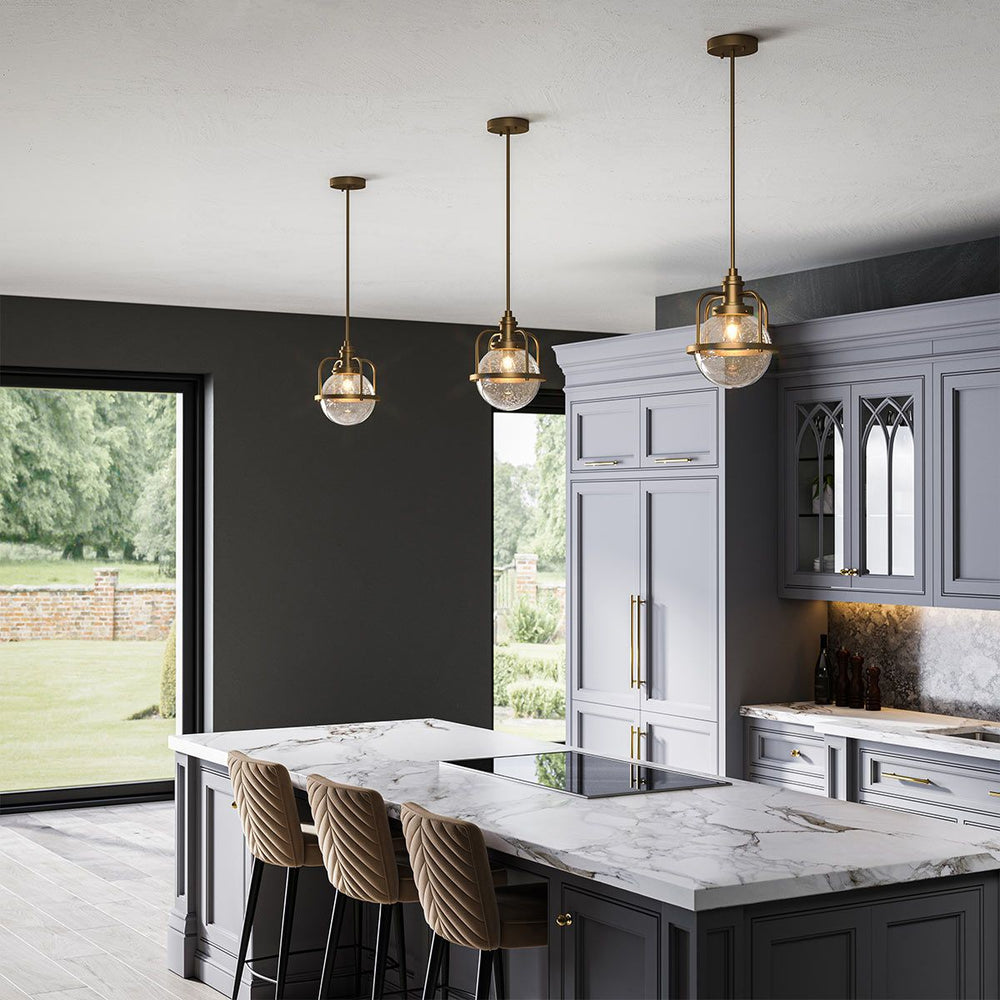 Triocent 1 Light Semi-Flush Pendant Light Elstead 2