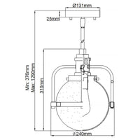 Quintiesse Triocent 1 Light Pendant SemiFlush