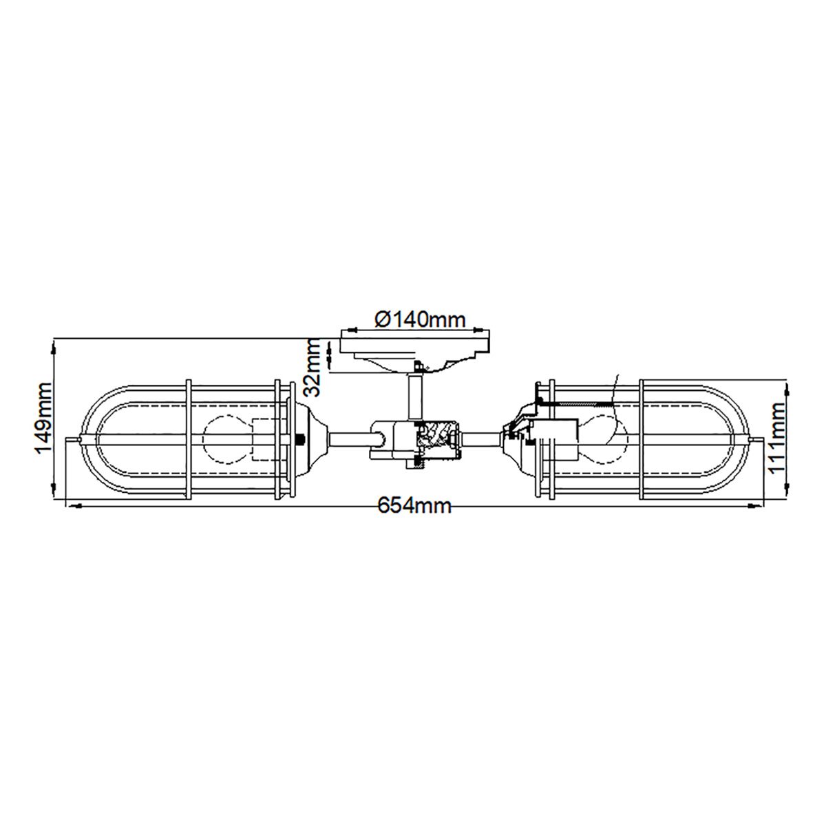 Quintiesse Urban Restoration 3 Light Semi Flush