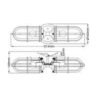 Quintiesse Urban Restoration 2 Light Wall Light