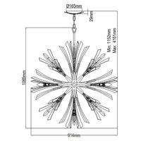 Quintiesse Vida 13 Light Large Pendant