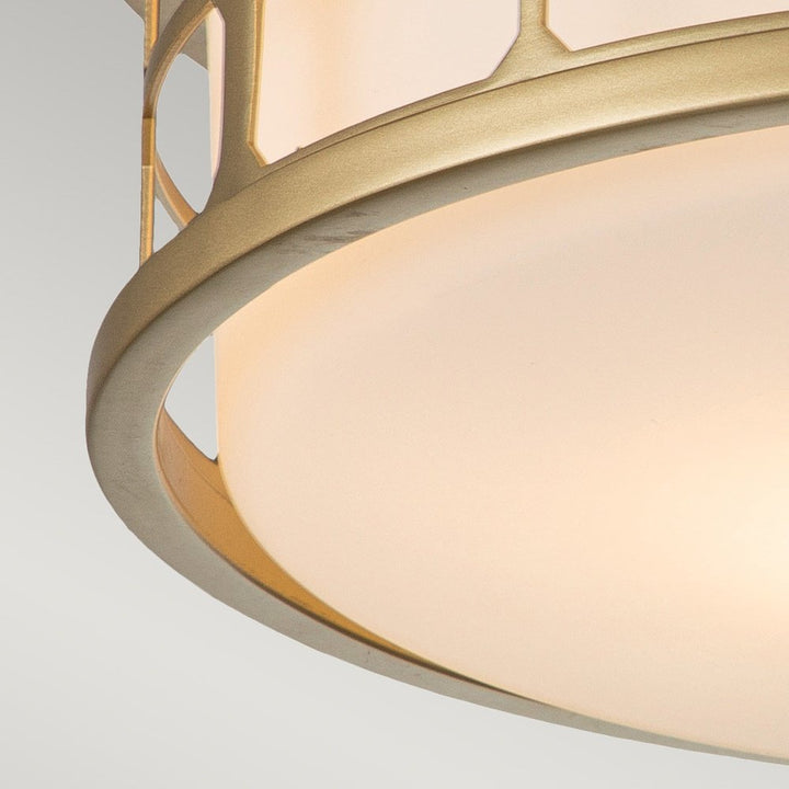 Quoizel Guardian 2 Light Flush Mount - Painted Brass Elstead 5