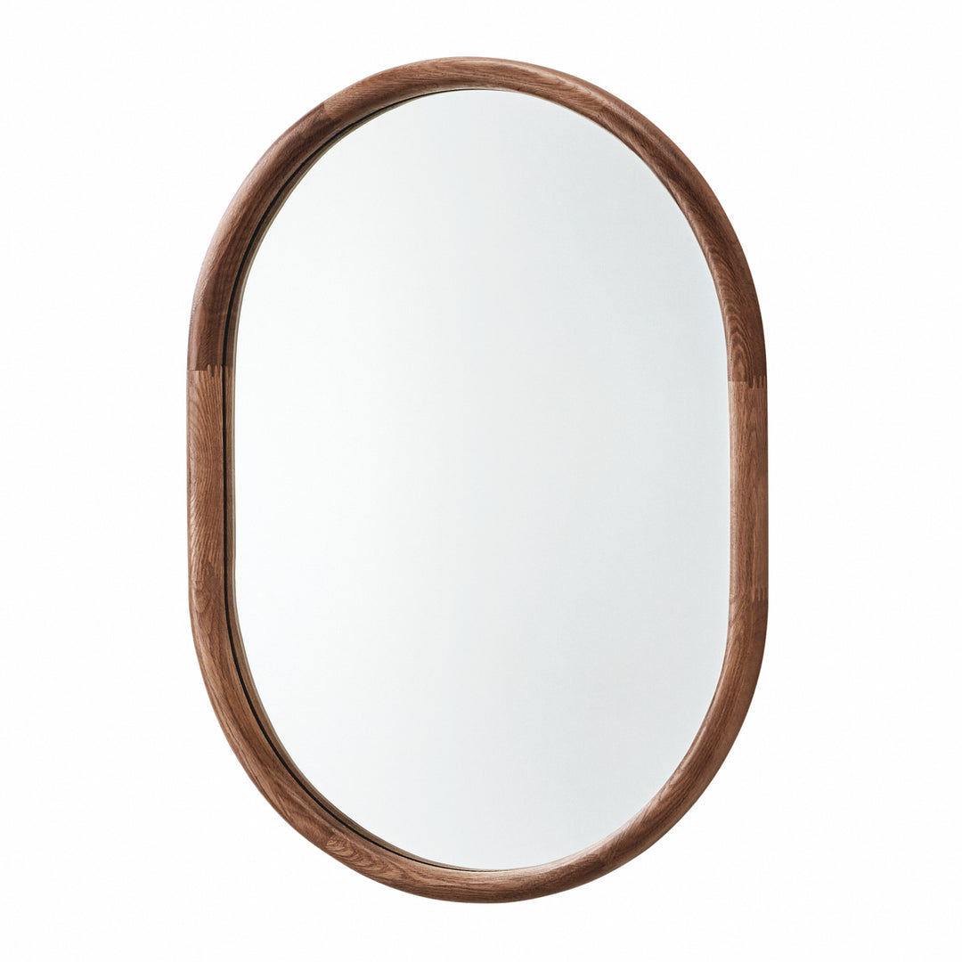 Quebec Oval Wall Mirror - Walnut Yearn Mirrors 1
