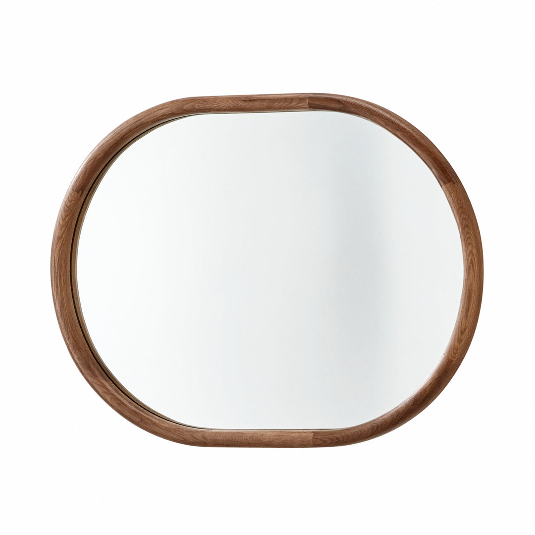 Quebec Oval Wall Mirror - Walnut Yearn Mirrors 4