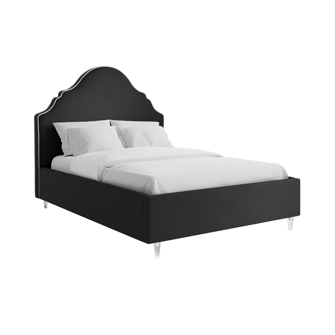Quinn Upholstered Bed - Onyx