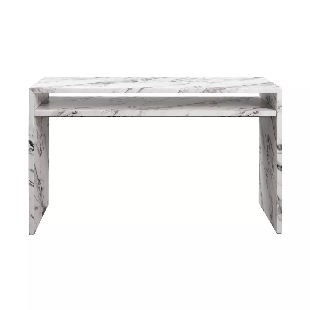 Ikos Marble Effect Desk - Calcatta